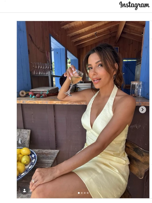 Eva Longoria sur la presqu'île