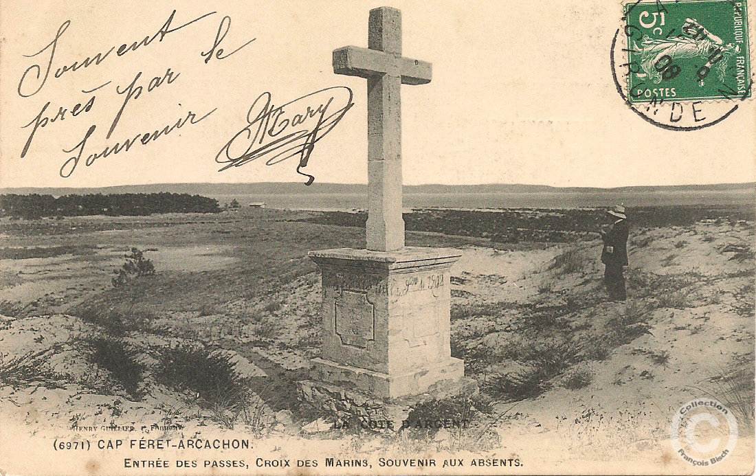 Ferretdavant.com - La croix des marins du Cap Ferret - Bassin d'Arcachon