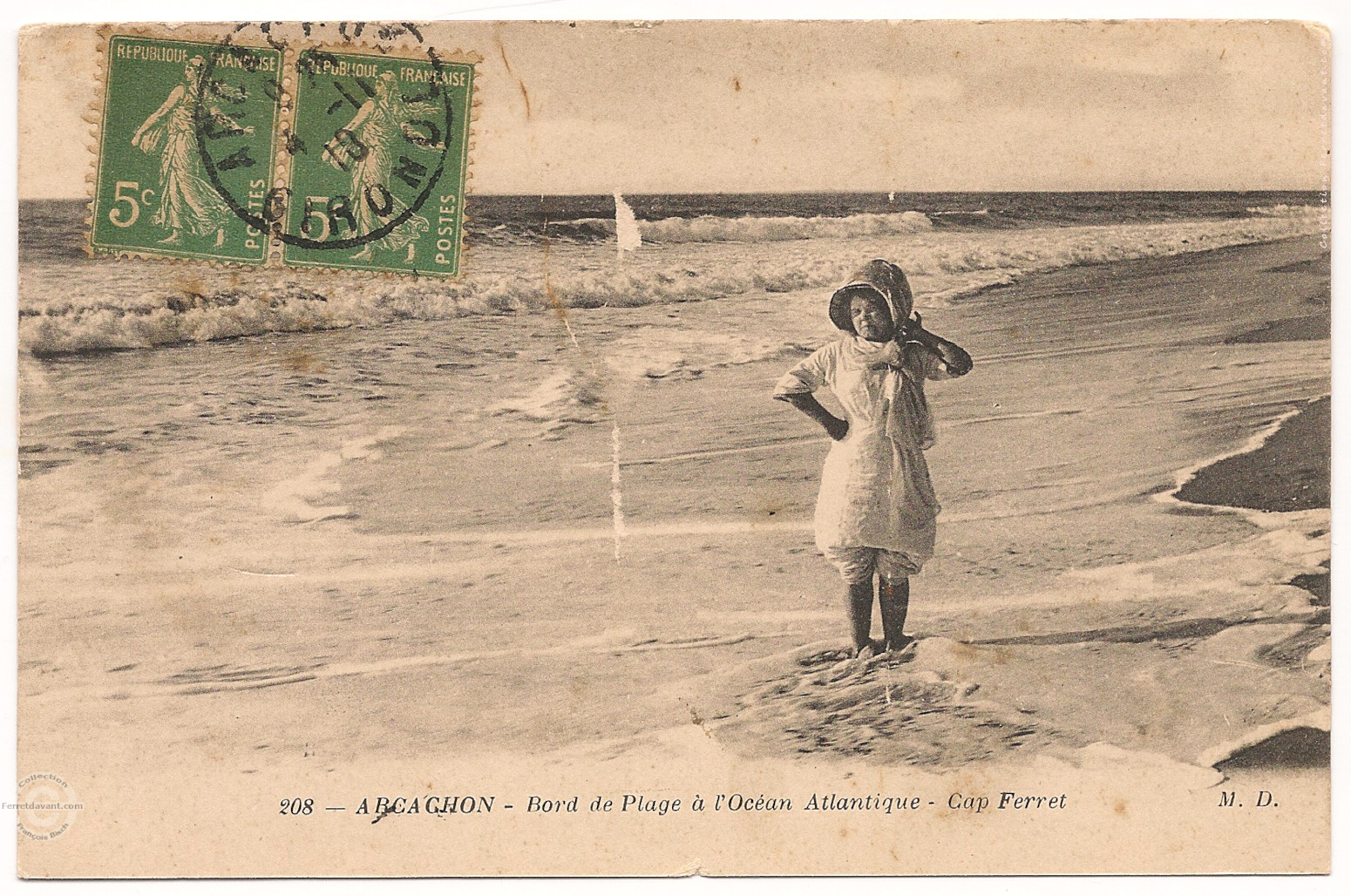 Carte Postale Ancienne – Moldau (Tchéquie), Gasthof Zum Fischerhaus, 1929, édition Originale