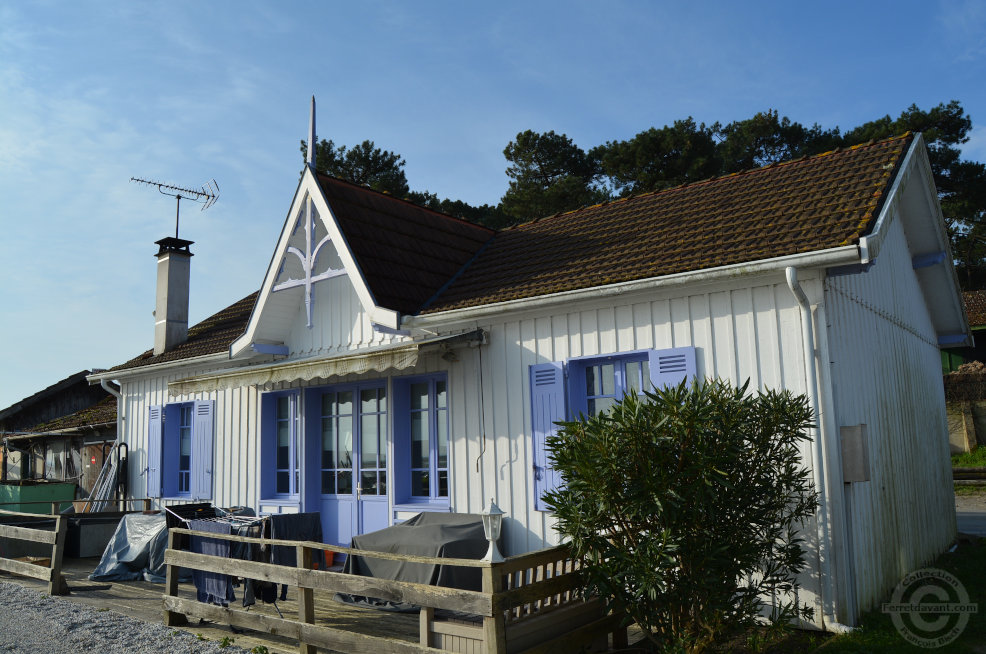La cabane Jean Marais du Four en février 2020 - Ferretdavant.com - Bassin d'Arcachon
