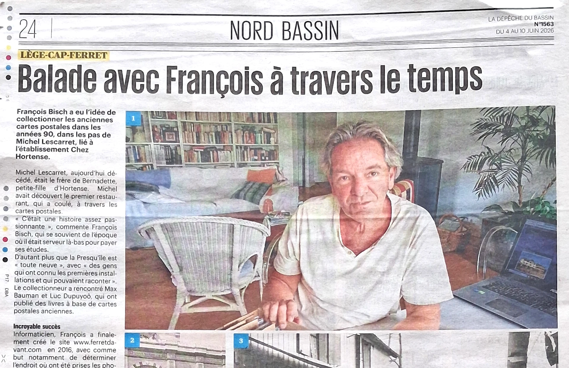 Article La dépêche du Bassin