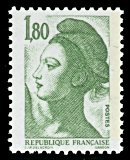 République, type Liberté - 1F80 vert