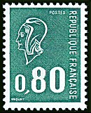 Marianne de Béquet 80c vert gravé