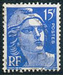 Marianne de Gandon 15F bleu outremer