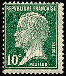 Pasteur, 10c vert