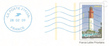 Ferretdavant - Enveloppe pré-affranchie avec le phare du Cap Ferret